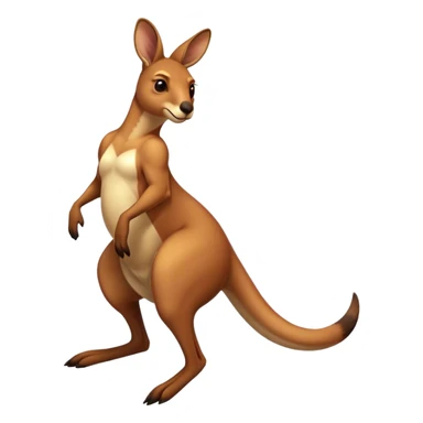 the iconic Full-body Australian Kangaroo  jump– Cinematic-realistic Australian kangaroo, jumping with powerful hind legs and a muscular tail for balance. Its reddish-brown fur glows under the golden sunlight, ears perked and eyes alert.  sticker