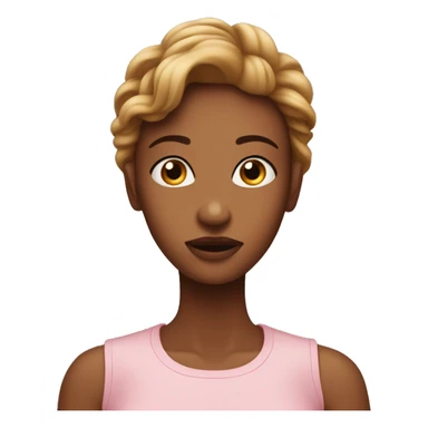 🙄😮🤨 these three emojis mixed up in woman head 👩🏻 sticker