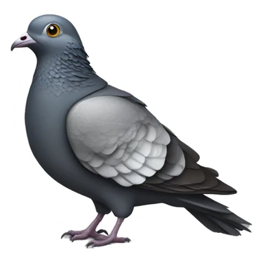 pigeon wearing leather jacket sticker