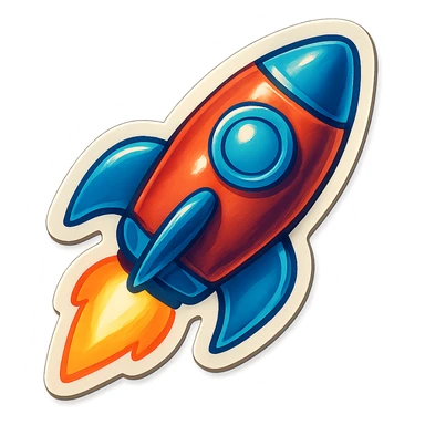 rocket sticker