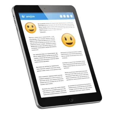 web article on tablet sticker