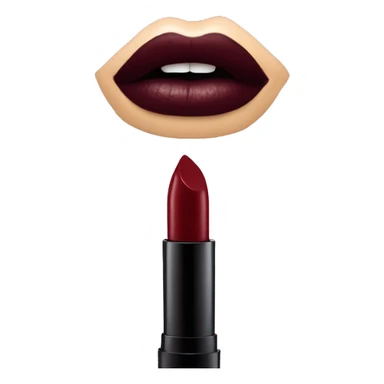 Luxury dark red lipstick  sticker