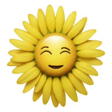 a camomile with the Sun in the middle of it  sticker