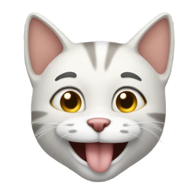 GATO RIENDO sticker