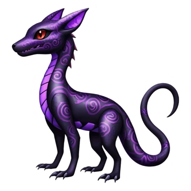 Salazzle-Salandit-Umbreon-Fakémon-hybrid-creature (full body)  sticker