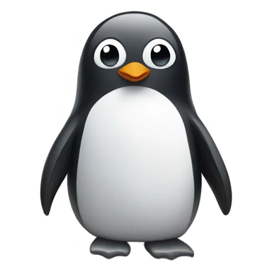 Penguin on surfboard  sticker