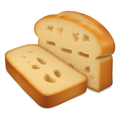 head between two slices of bread sticker
