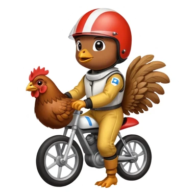 Chicken jockey sticker