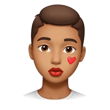 Kiss on the cheek sticker