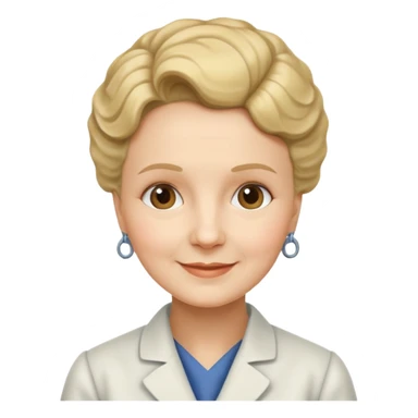 marie curie french scientific sticker