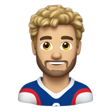 French Rugbyman playing rugby sticker