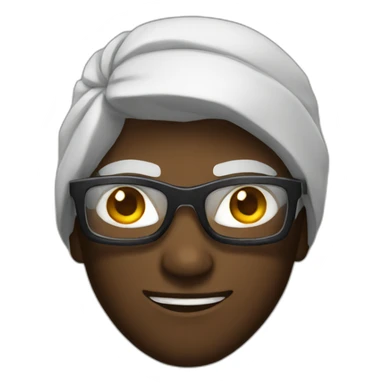 ninja with glasses sticker