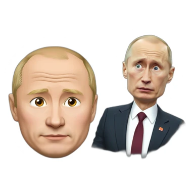 Putin crying on Prigozhin shoulder sticker