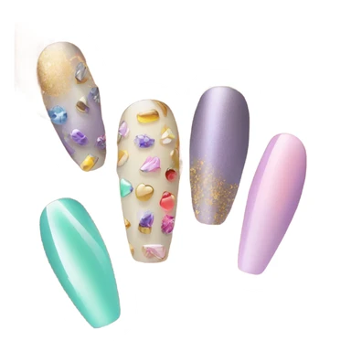 Acrylic nails sticker
