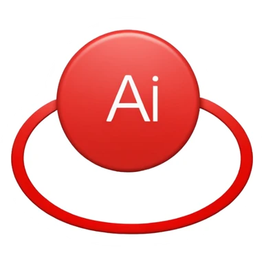 sign with a circle and a line through it with "AI" in the middle sticker