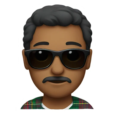 Scottish straight is wearing sunglasses  sticker