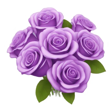 purple rose flower bouquet  sticker