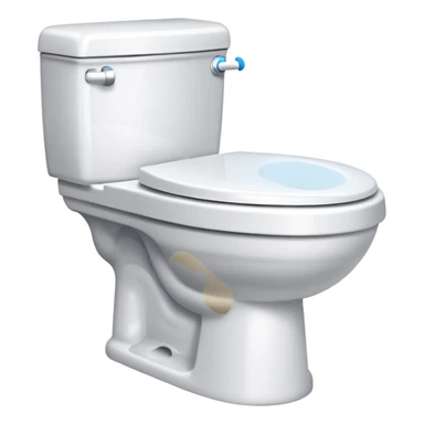 flush toilet sticker