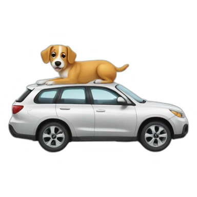 Dog washing car sticker
