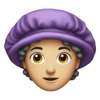 purple bonnet by its self sticker