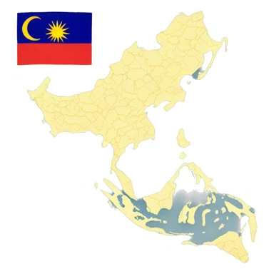 Malaysia map sticker