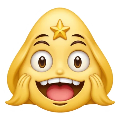 A emoji drooling with star eyes sticker
