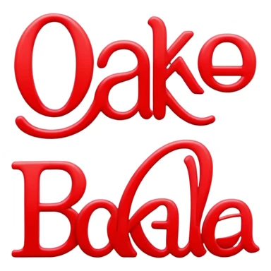 Letters spelling out Baka  sticker