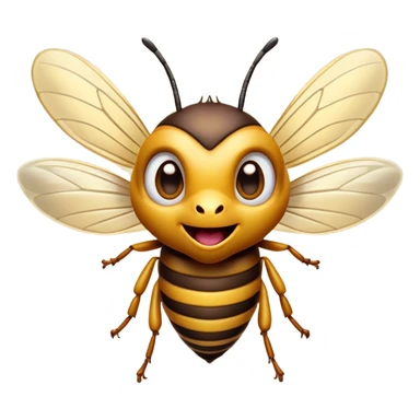 Cinematic Comical Hornet Portrait Emoji, Head tilted dramatically with an exaggeratedly shocked expression, featuring a sharply striped body with wide, comically expressive eyes full of playful disbelief and animated wings, Simplified yet hilariously expressive features, highly detailed, glowing with a slightly sassy glow, high shine, dramatic yet playful, stylized with an air of cheeky insect mischief, soft glowing outline, capturing the essence of a meme-worthy hornet that looks ready to buzz its way into viral fame! sticker