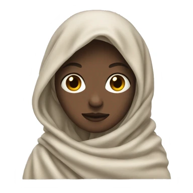 Pale girl brown hair wrapped in blanket  sticker