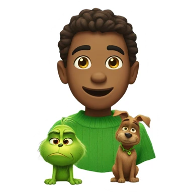 Max and the grinch sticker