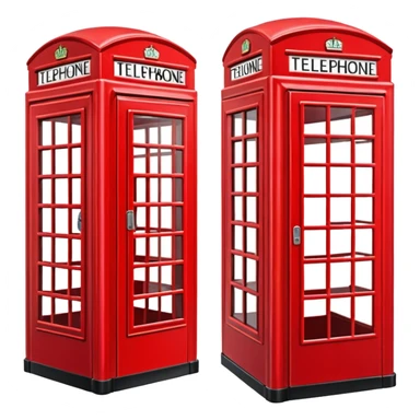 london telephone booth sticker