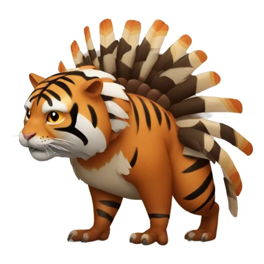Transform a turkey into a tiger sticker