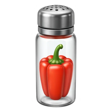 Pepper shaker sticker