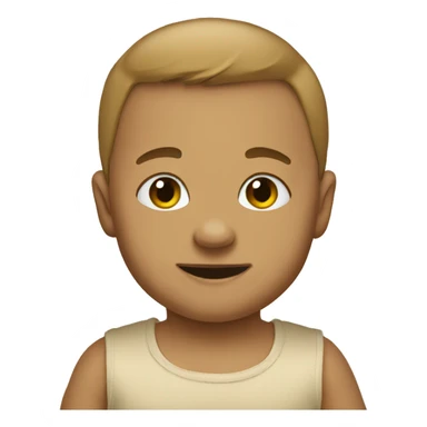 Beige baby bodysuit sticker