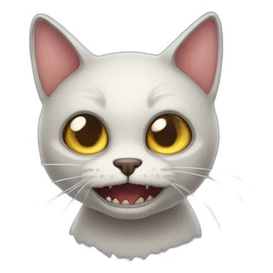 terrible horror cat sticker