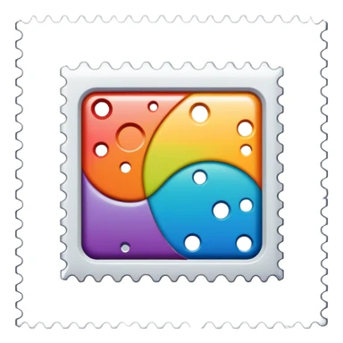 postage stamp sticker