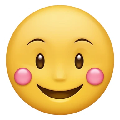 Smile face with blush sticker