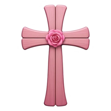 Pink cross sticker