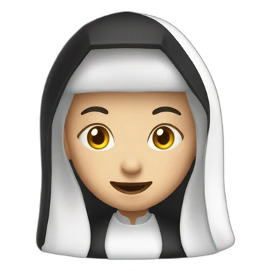 demoniaca nun sticker