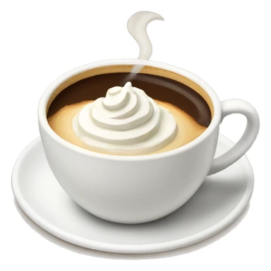 coffee with whipped cream sticker