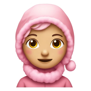 Cute pink christmas sticker