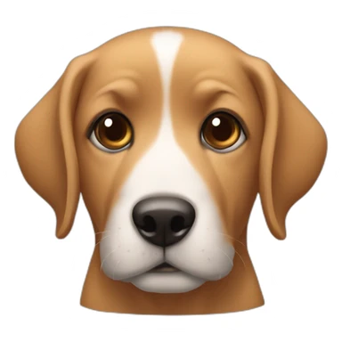 Um cachorro em cima de um liao sticker