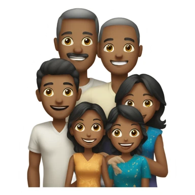 Happy new year family sticker