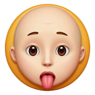 Doing the tongue out trend with the circle head one  sticker