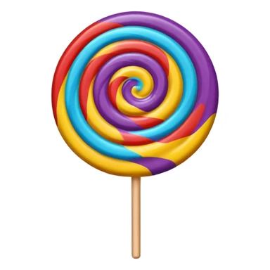 round lollipop sticker