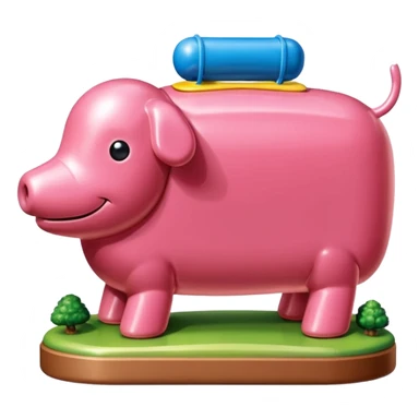  SPAM meat jeff koons style sculpture art french landscape  sticker