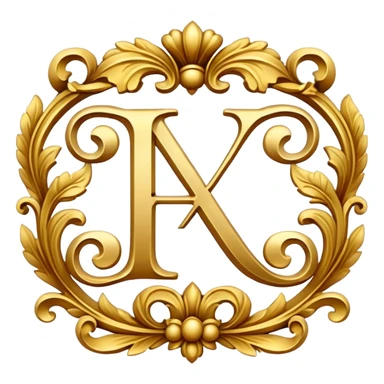 IX monogram sticker