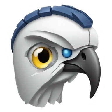 small usa robot eagle  sticker