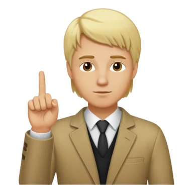 blonde hair tall thick naked and with middle finger up a man sticker