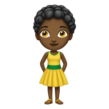 Jamaican girl sticker